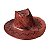 Chapéu de Cowboy Marrom com Textura de Couro para Fantasias - Imagem 1