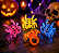 Anel de Silicone Led Colorido Aranha Piscante Halloween - 1 Unidade - Imagem 1