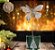 Pick Decorativo Borboleta Champanhe 17cm - Imagem 2