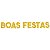 Faixa Decorativa Boas Festas Dourado Glitter - 1,40 Metros - Imagem 1