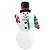 Inflável Boneco de Neve Branco 150cm Bivolt - Imagem 1