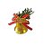 Kit 6 Sinos Dourados com Laço Vermelho para Árvores de Natal 6cm x 5cm - 6 Unidades - Imagem 1