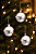 Bolas Prateadas Natalina 8cm - 3 Unidades - Imagem 1
