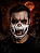 Máscara de Terror Dentes Ossada Branco Halloween - Imagem 1