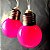 Cordão 10 Lâmpadas de Leds Pisca Rosa - Bivolt - 2 Metros - Imagem 1