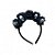 Tiara Halloween Caveira com Flores – Elegância Sombria! - Imagem 1