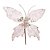 Pick Decorativo Borboleta Rosa Clara 30cm - Imagem 1
