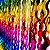Cortina Decorativa Metalizada Espiral Colorida - 2x1 Metros - Imagem 2