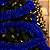 Festão Metalizado Natalino - Azul Royal 1,80m x 5cm – Decoração Brilhante e Festiva - Imagem 1