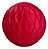 Balão Colmeia Origami Festa Vermelho de 20 cm - Imagem 1
