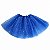 Saia De Tule Azul Com Brilho Glitter - 40cm - Imagem 1