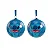 Bola Natalina Stitch 8cm - 4 Unidades - Imagem 1