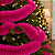 Festão Metalizado Natalino - Pink 1,80m x 5cm – Decoração Brilhante e Festiva - Imagem 1