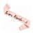 Faixa de Cetim Bride Team Letra Cursiva Rose Gold - Imagem 1