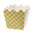 Cachepot de Papel Liso Xadrez Amarelo - 8 unidades - Imagem 1