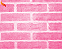 TNT Estampado Tijolinho Rosa - 1 metro - Imagem 1