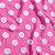TNT Estampado Rosa com Bolinhas - 1,40m x 1m - Imagem 1
