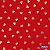 TNT Estampado Corações Dourados - 1,40m x 1m - Imagem 1