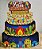 Totem Bolo Fake Junino - 52x40cm - Imagem 1