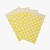 Saquinho de Papel Xadrez Amarelo 8cm x 14cm - 50 Unidades - Imagem 1