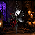 Flor Diana Halloween – 35cm | Decoração Elegante e Sombria - Imagem 1