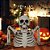 Caveira Meio Corpo com LED – Enfeite Decorativo Halloween | Luz Macabra - Imagem 1