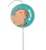 Vela Plana de Aniversário Festa Capivara - 8cm - Imagem 1