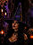 Chapéu de Bruxa Tradicional com Teia de Aranha Roxo – Halloween e Fantasias - Imagem 1