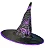 Chapéu de Bruxa Tradicional com Teia de Aranha Roxo – Halloween e Fantasias - Imagem 1