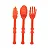 Kit Talheres com Colher, Faca e Garfo – Halloween Horripilante - Cor Vermelho - Imagem 1