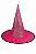 Chapéu de Bruxa Iridescente Pink – Fantasia Halloween e Festas Temáticas - Imagem 1