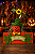 Placa Decorativa Welcome com Abóbora e Chapéu Verde - Imagem 1