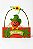 Placa Decorativa Welcome com Abóbora e Chapéu Verde - Imagem 1