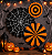Kit Decorativo Halloween Leque de Papel – 3 Unidades - Imagem 1