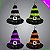 Chapéu de Bruxa Metaloide com Fivela – Cores Sortidas - Fantasia de Halloween - 1 Unidade - Imagem 1