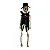 Esqueleto Halloween Noivo Cadáver 40cm – Decoração Assustadora para Dia das Bruxas - Imagem 1
