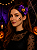 Laço Presilha Abóbora Bruxa – Enfeite de Cabelo para Halloween - Imagem 1