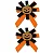 Presilha Halloween Abóboras – 9cm - Imagem 1