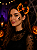 Laço Presilha Halloween Abóbora com Teia – 2 Unidades - Imagem 1