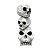 Torre de Crânio Triplo 38cm – Enfeite de Halloween para Decoração - Imagem 1