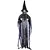 Boneca Bruxa Alba com Som e Luz – 1,80m – Decoração de Halloween Realista - Imagem 1