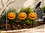 Espetos Decorativos para Jardim 30cm – Abóboras Iluminadas 30 cm (Kit com 3 unidades) - Imagem 1