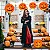 Lanterna Balão Oriental de Papel Halloween 35cm – Decoração Temática - Imagem 2