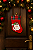 Meia Carinha Papai Noel Xadrez Colorida 20cm – Decoração Natalina - Imagem 1