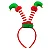Tiara de Natal Divertida Elfo – Acessório Temático Festivo - Imagem 1