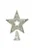 Ponteira Estrela Prata 18cm – Enfeite para Árvore de Natal com Brilho e Elegância - Imagem 1