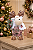 Enfeite de Natal Rena Roupa Xadrez – 30x12x14cm - Imagem 1