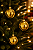 Bola de Natal Lisa Dourada 8cm – Kit com 3 Unidades Decorativas - Imagem 1