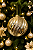 Bola Decorada Natalina Plus com Glitter Gigante Dourada 15cm - Imagem 1