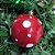 Bola de Natal Vermelha Poá Branco 10cm – Enfeite Clássico e Divertido para Árvore de Natal - Imagem 1